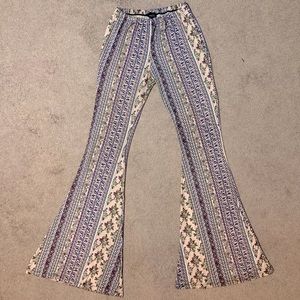 Rue 21 Medium Floral Bellbottoms